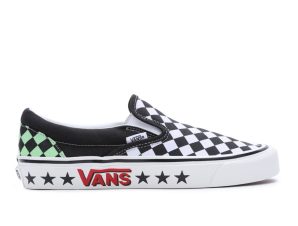 VANS UA CLASSIC SLIP-ON 98 DX DIAMOND CHECK VN0A7Q58BZW-BZW Λευκό-Μαυρο