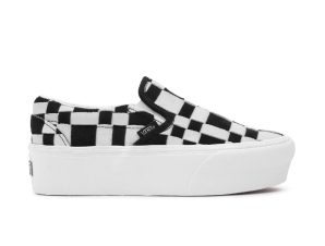 VANS UA CLASSIC SLIP-ON STACKFORM WOVEN VN0A7Q5RBZW-BZW Μαύρο