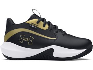 Under Armour – Προσχολικά Παπούτσια Μπάσκετ UA Lockdown 7 – Black/Black/Metallic Gold