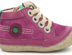 Βρεφικά Παππούτσια για Κορίτσια Kickers Sonistreet Plum Purple – ΡΟΖ