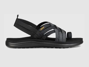 TEVA VOYA STRAPPY SANDALS ΜΑΥΡΟ