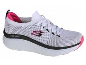 Skechers D”Lux Walker Γυναικεία Flatforms Sneakers Λευκά 149311-WBK