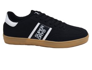 SUPERDRY SHOES SDDSH-SPD110 BLACK WHITE