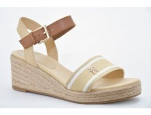 Tommy Hilfiger Webbing Wedge Sandal W FW0FW08044ACR